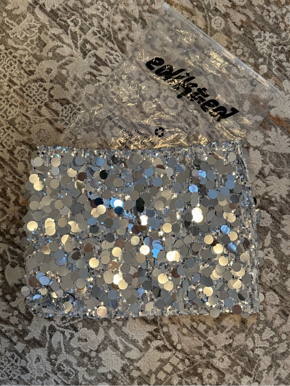 Edikted Sequin Mini Skirt - Picture 2 of 4